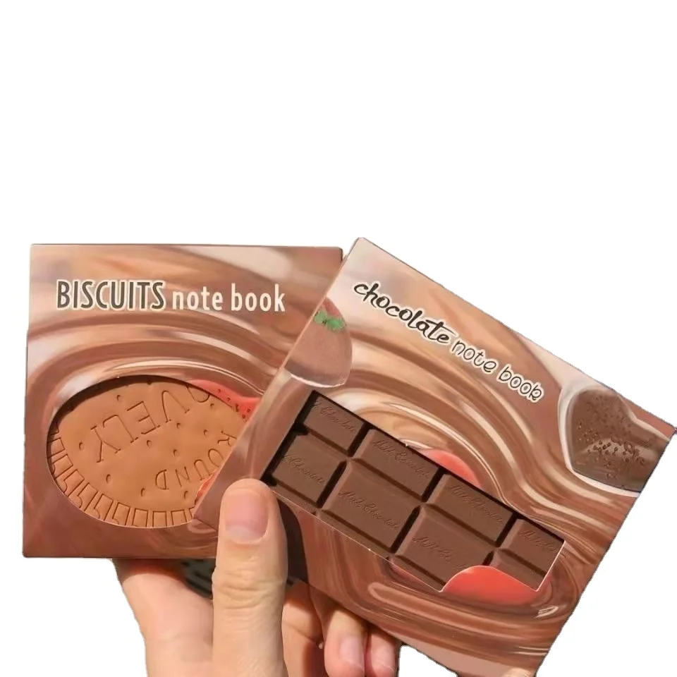 Wholesale High-Appearance Mini Notebook Scented Chocolate Notepad with Loose Leaf Mini Memo Book