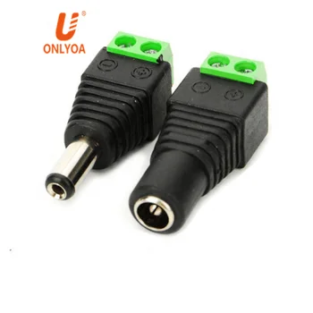 2.1 x 5.5mm 12V DC Male And Female Power Jack Plug Adapter Connector CCTV Camera