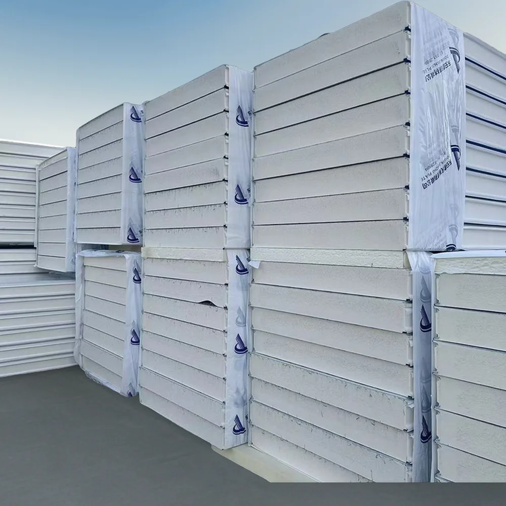 New Cold Room Refrigeration Equipment Steel PU Sandwich Panel Insulation Fireproof Panel for Cold Storage