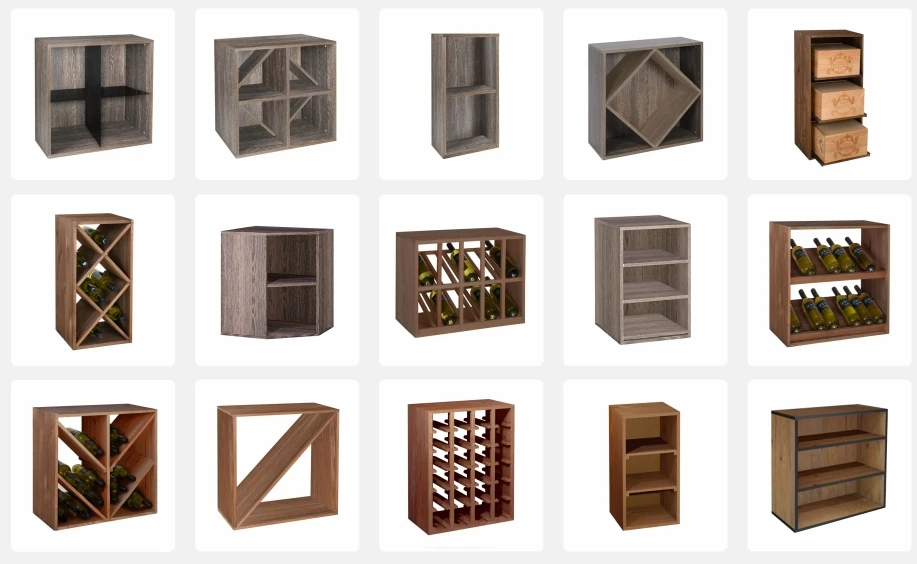 Pabrik grosir gudang Modular rak anggur kubus anggur untuk rumah bar Hotel  penyimpanan anggur