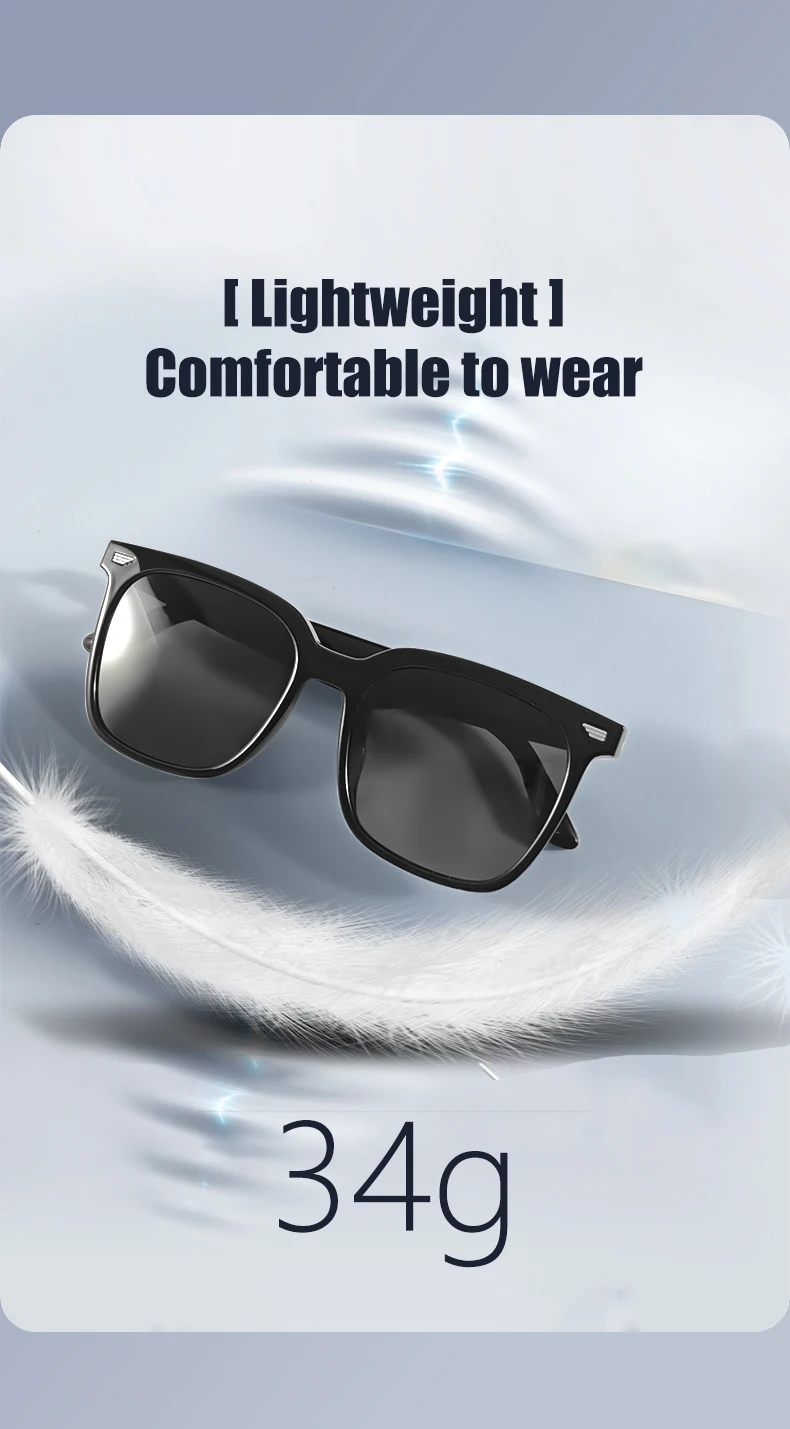 GS01 Smart Glasses BT Call UV400 Polarized LensListen Music Magnetic Outdoor Sport Sunglasses for Men Women 2026