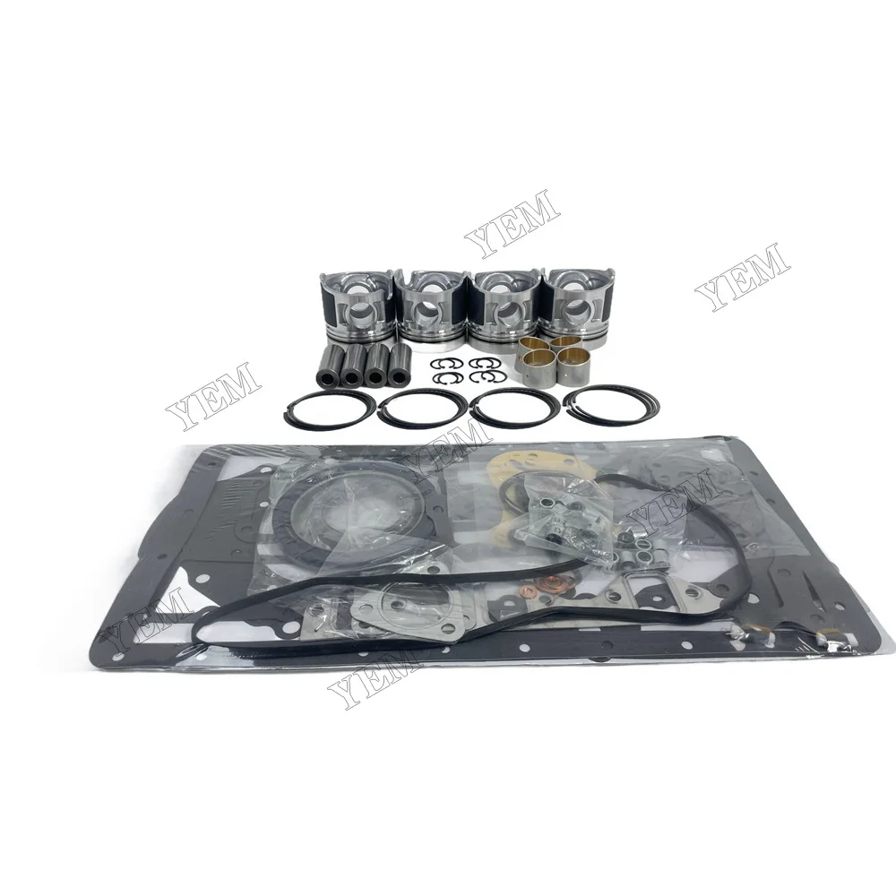 Overhaul Kit With Cylinder Gaskets Piston Rings Fit for Mitsubishi D04F Engine Parts 2