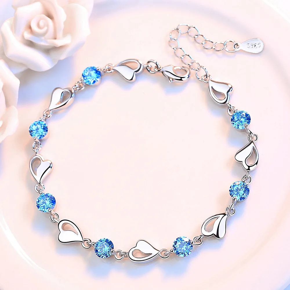 GNOCE Sterling Silver X-Shape Charm With Crystals – Fits Bracelets & Necklaces, Gift For Women & Girls