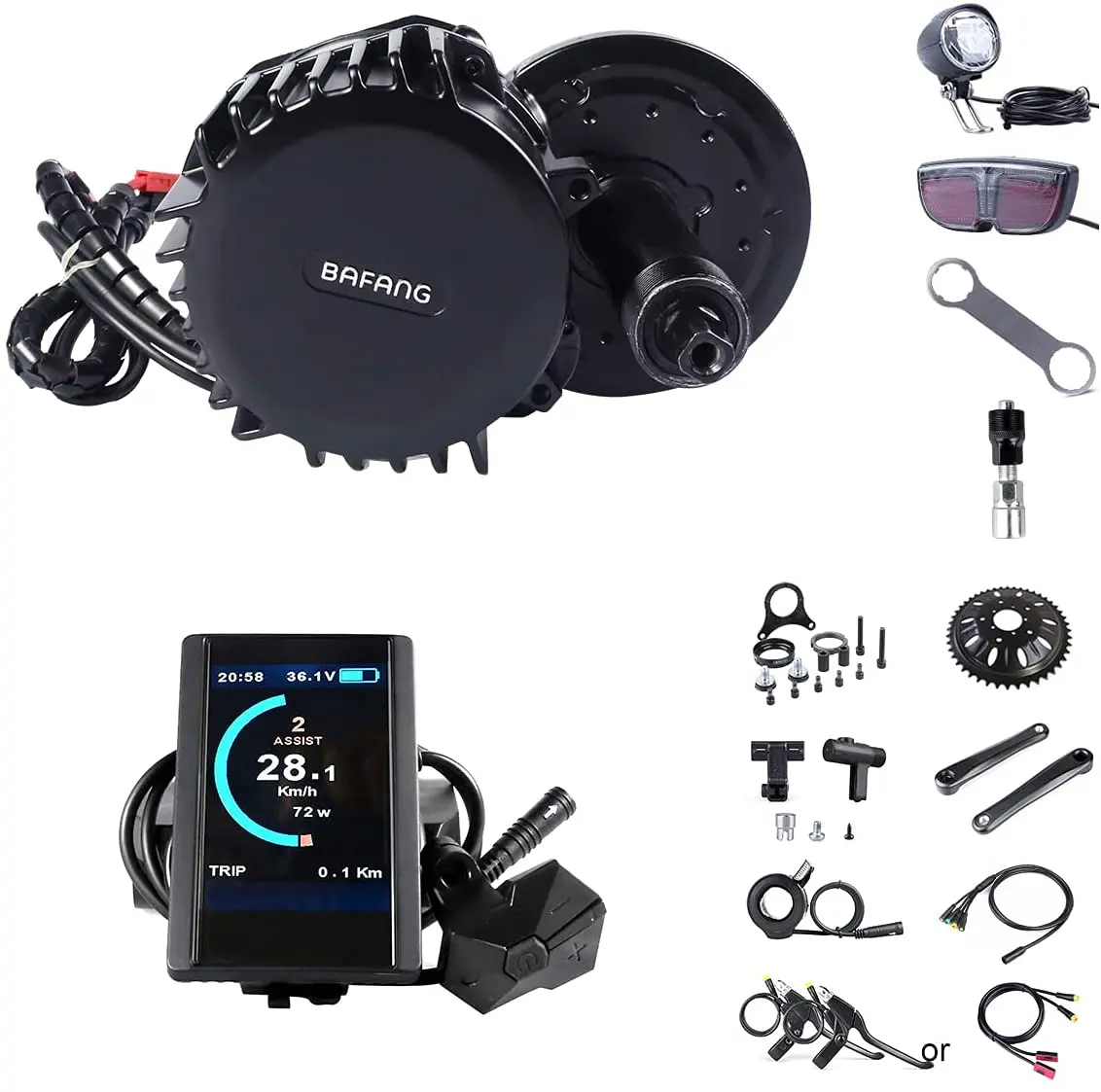 Kit De Conversion Vélo électrique BAFANG BBSHD – 52V 1000W – Avec Batterie 20Ah – Neuf