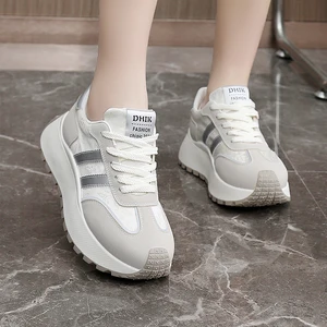Made in China Women's Shoes Fashion Trend Non-slip Wear-resistant Casual Sports Waffle Shoes