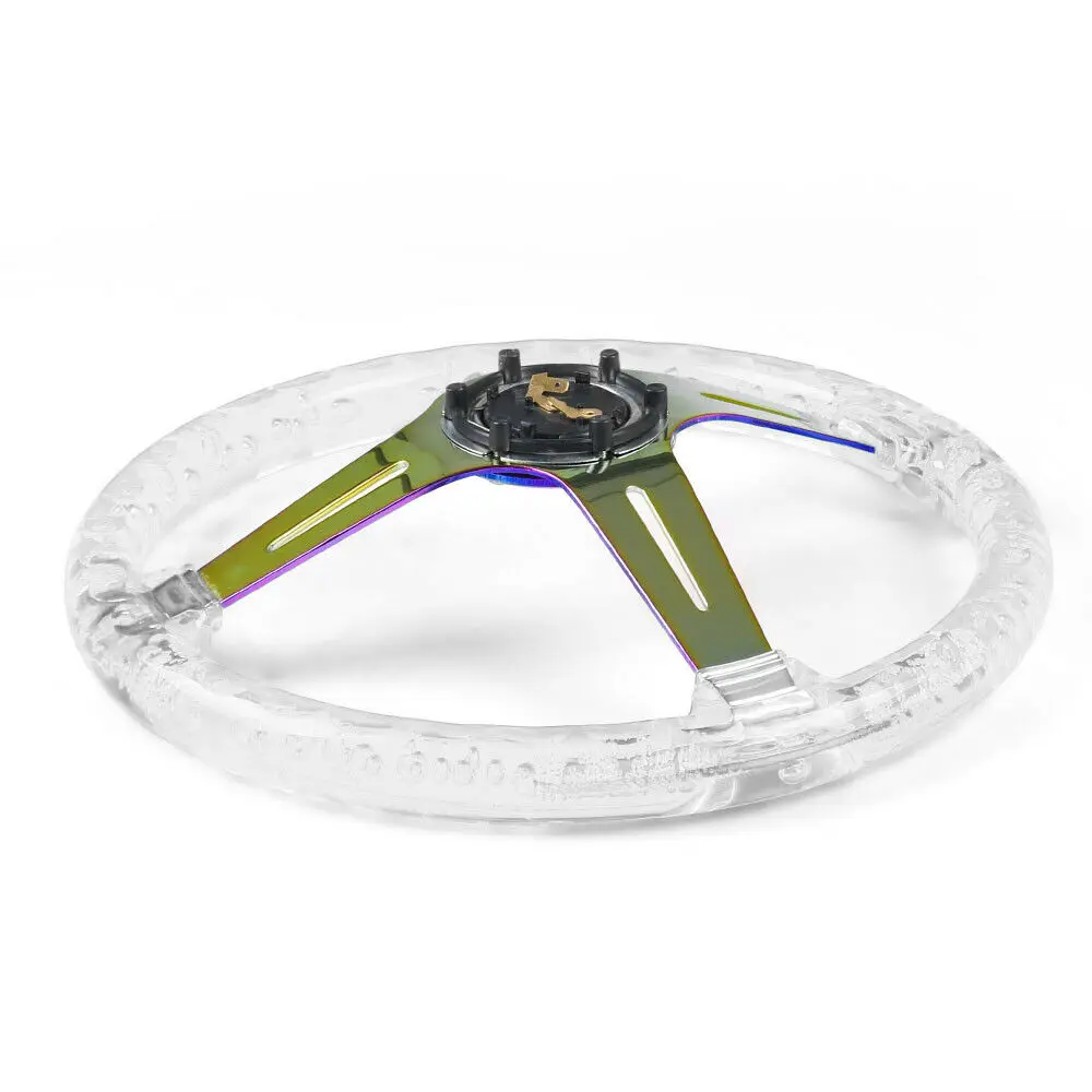 Universal 14inch ABS White Steering Wheel JDM Drift Sport Steering - View #9