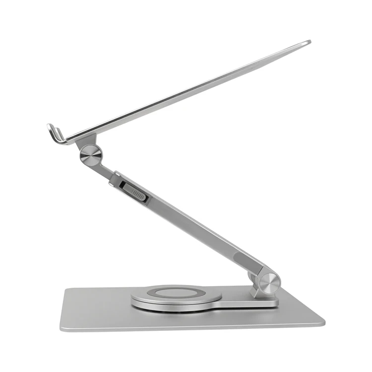 Aluminum Foldable Swivel Laptop Stand Retractable Ergonomic 360 Degree ...