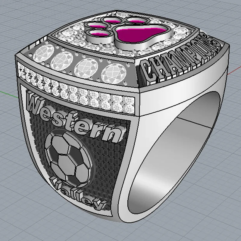 Design Your Own Custom Championship Ring | TrophySmack | Silver