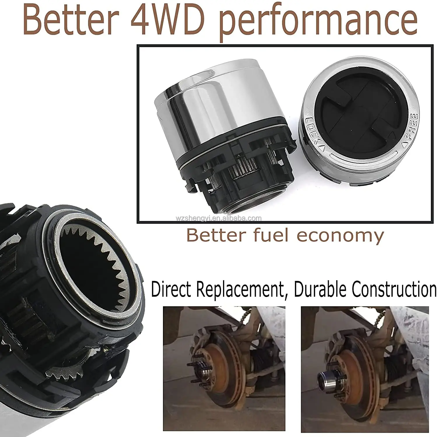 Manual Locking Hubs F87Z-3B396-BA for Ford Ranger, Explorer, and Mazda ...