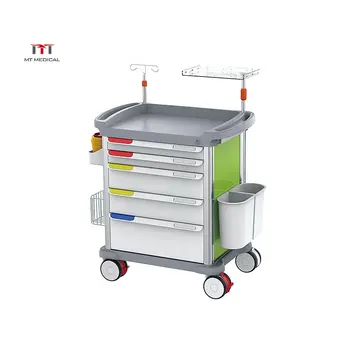 Hospital Medical Emergency Medicine ABS Portable Trolley Equipment Medical