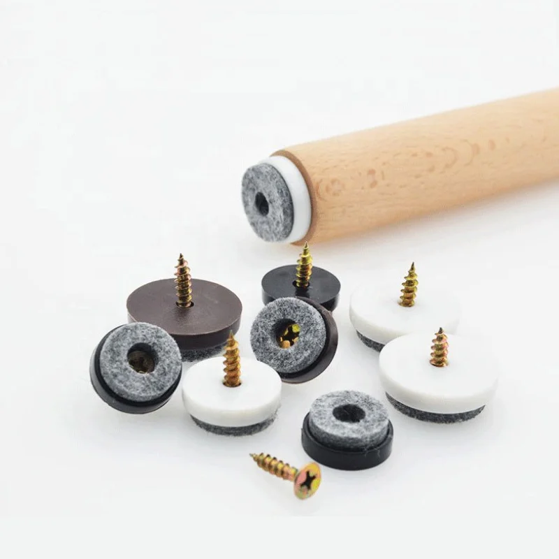 Rubber Screw In Chair Leg Floor Protectors, 36 Pack LOUFIMIDON Screw In Rubber Stopper With Screwdriver, Furniture Sliders Nail On Feet For Protecting - Foto 9