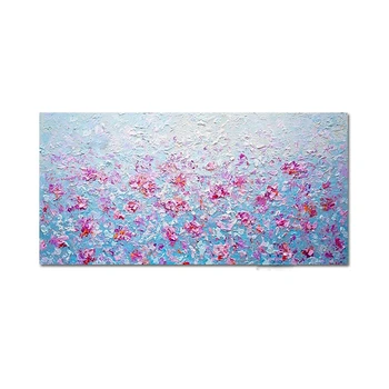 dropshipping Original Abstract flowers oil painting abstract minimalist canvas wall art for home decoration