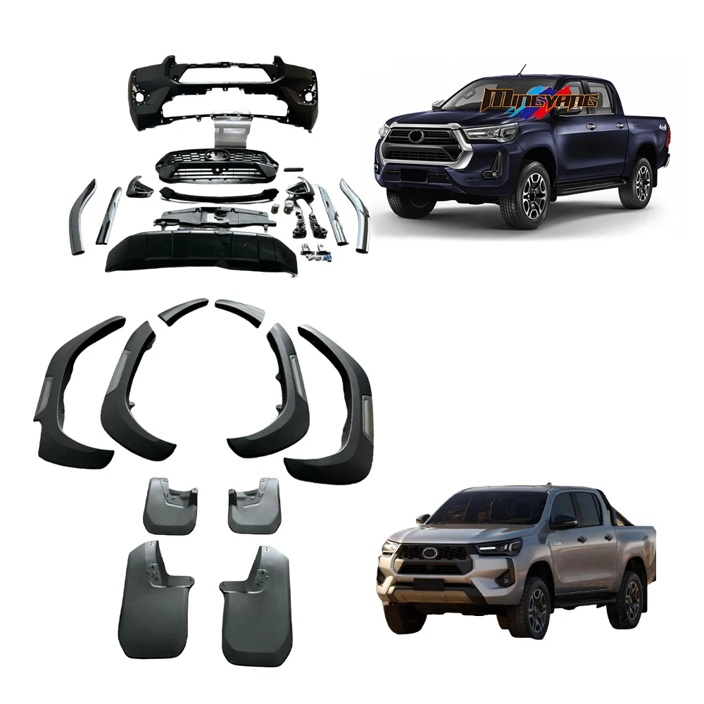 New Arrival 2025 Z Edition Front Bumper Grills Fender Flares 2021+ for Toyota Hilux Revo Rocco  Body Kit