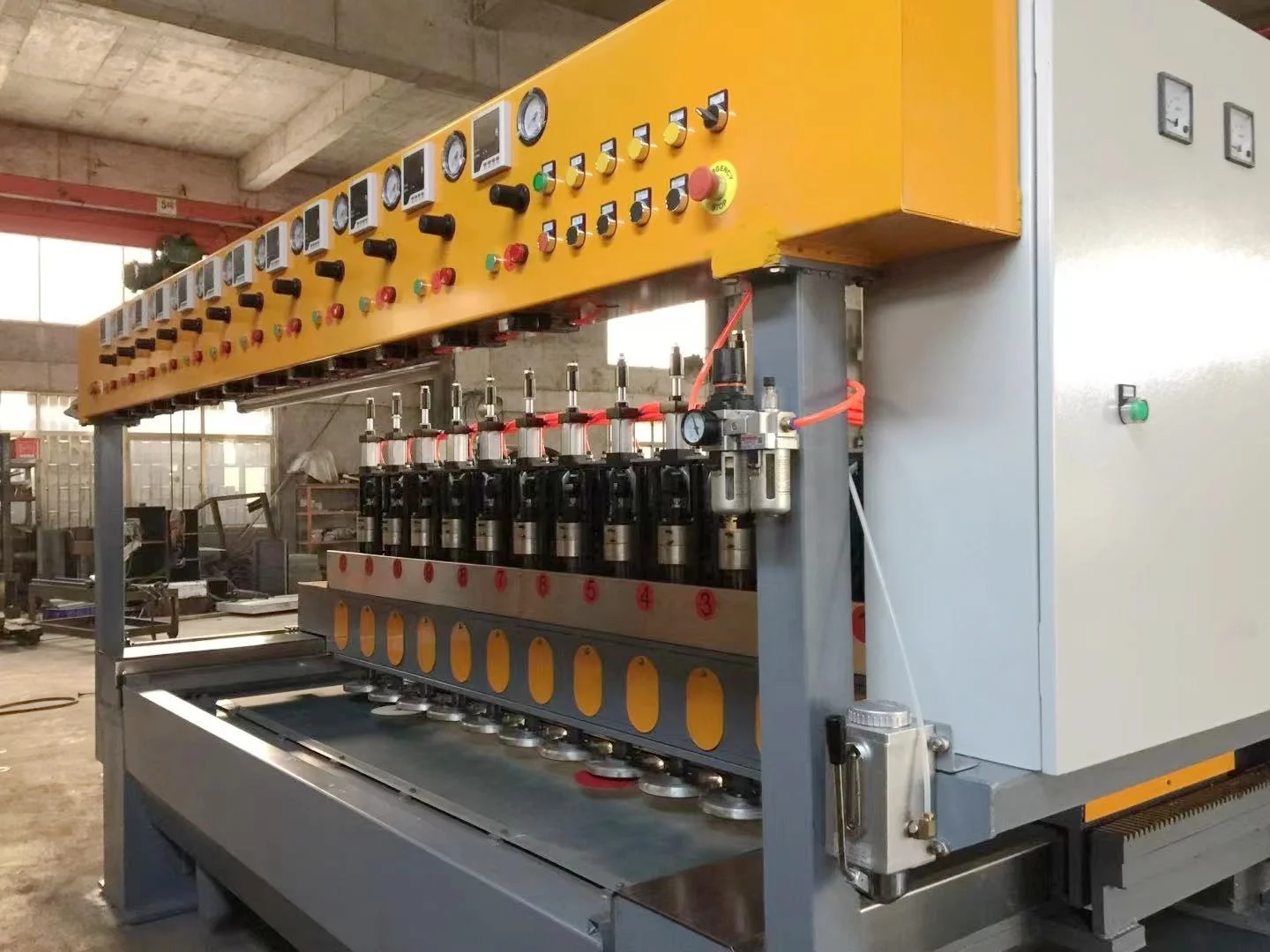 Automatic Granite Marble Stone Mosaic Polishing Machine with Motor High Productivity 60kw Power