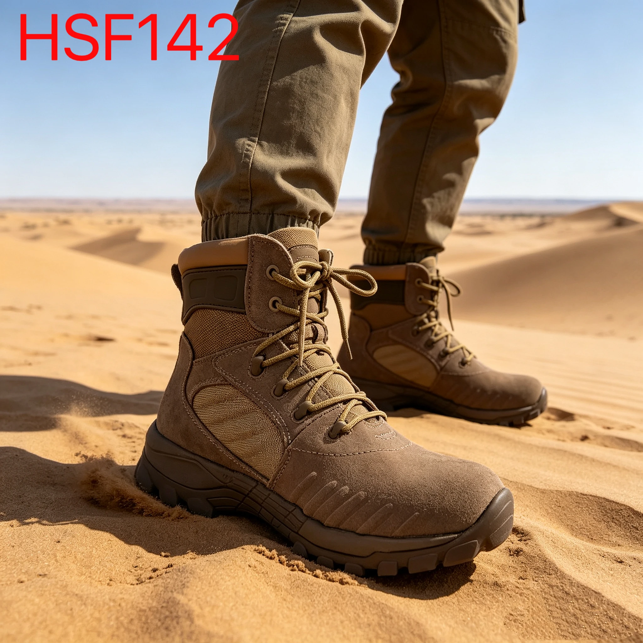 YYR, Sepatu Bot Taktis untuk Medan Berat dengan Sistem Peredam Kejut—Sol Luar PU + Karet, Perlengkapan Lapangan, Sistem Dukungan Fleksibel, Sepatu Bot Baris (Marching Boots) HSM142