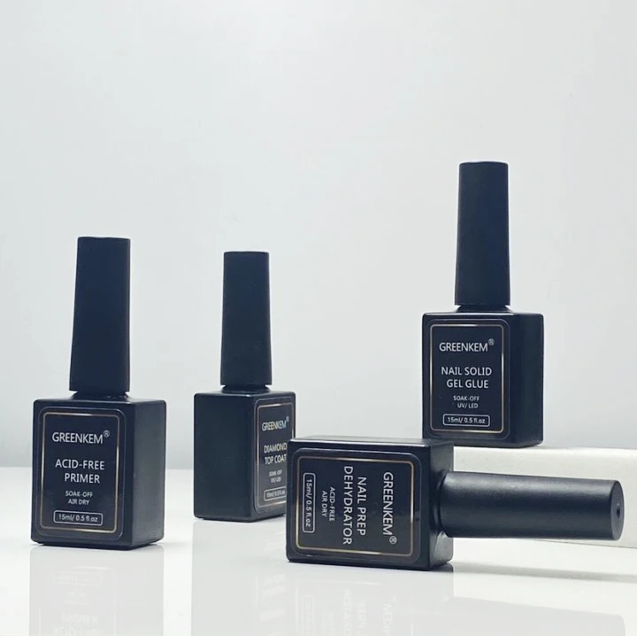 3 In 1 Solid Gel Tips Nail Glue Uv Led Lamp 3060s Easy Soak Off Nail