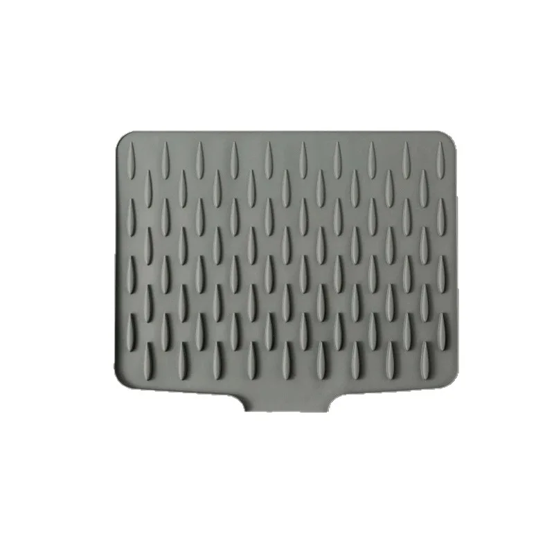 Modern Anti-Slip Heat-Resistant Silicone Kitchen Mat Insulated Pot Mat Countertop Drainage Slope Thickened Vegetable Board