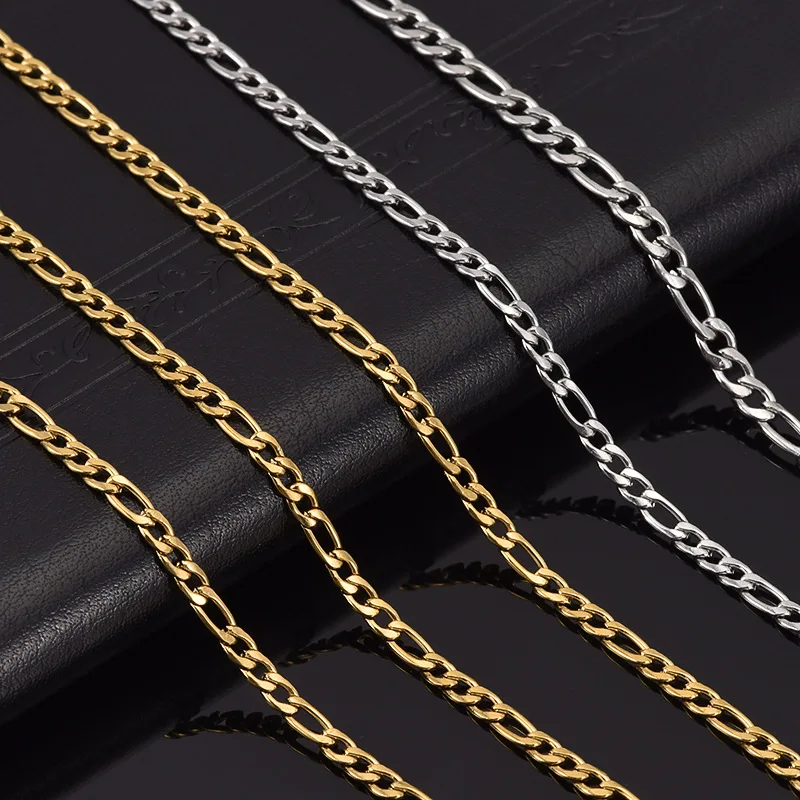 25 Inch Stainless Steel Chain Necklace For Men - 5MM Thick Gold/Silver/Black Link Cable Chain - View #9