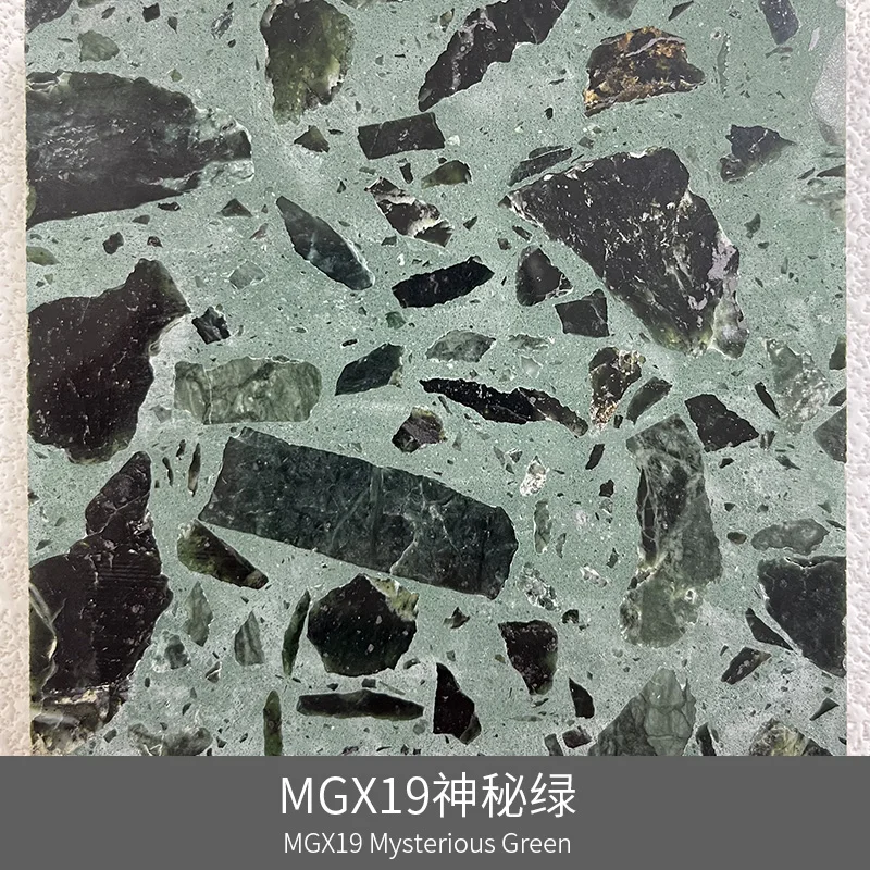Modern Terrazzo Designs Artificial Stone Dark Color Terrazzo Stairs Slab Tile Stone for Decoration