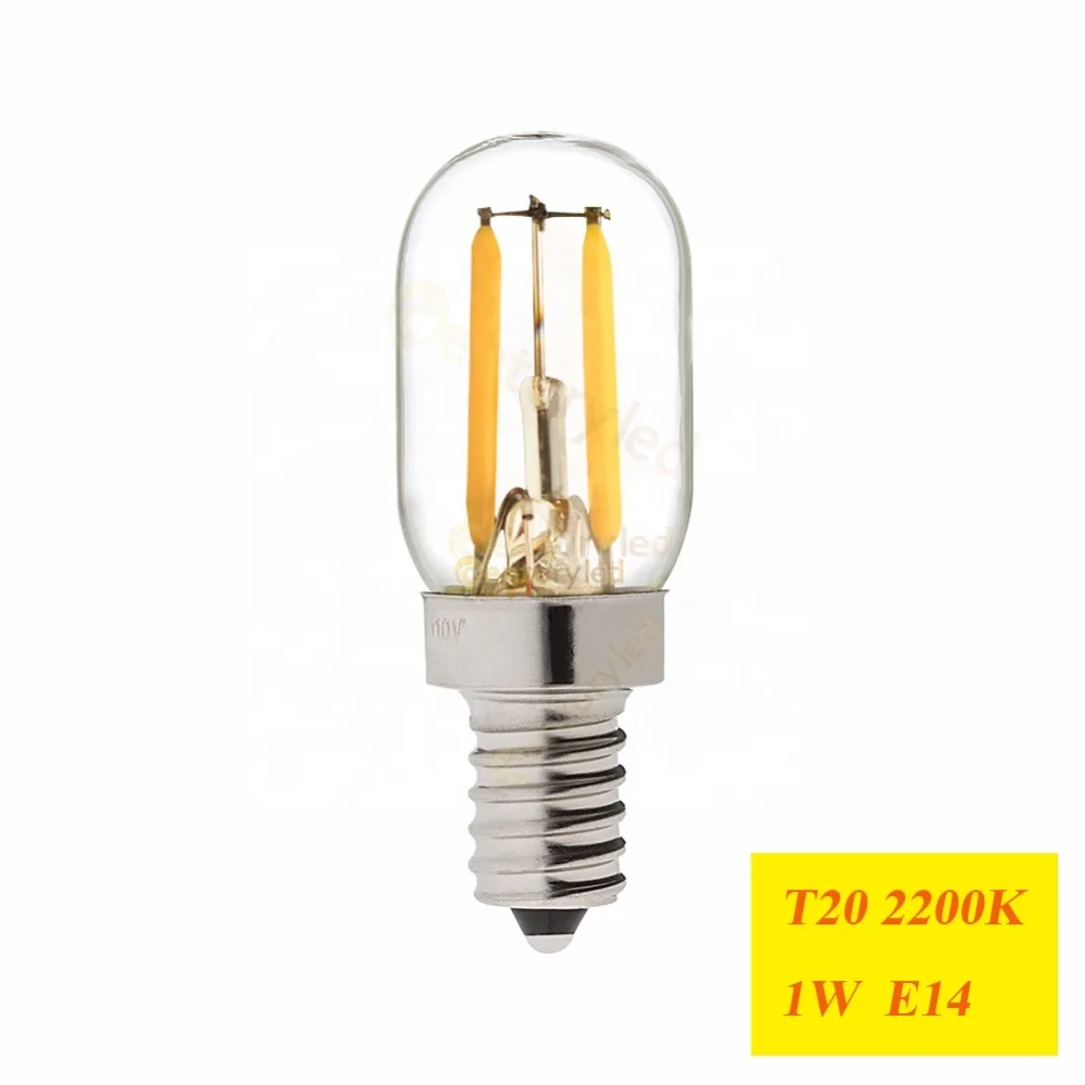 T20 LED Filament Bulb 2700K Dimmable Chandelier Led Vintage Lights G9 LED 1W 2W E12 E14 AC110V 220V Warm 2200K Warm White AC