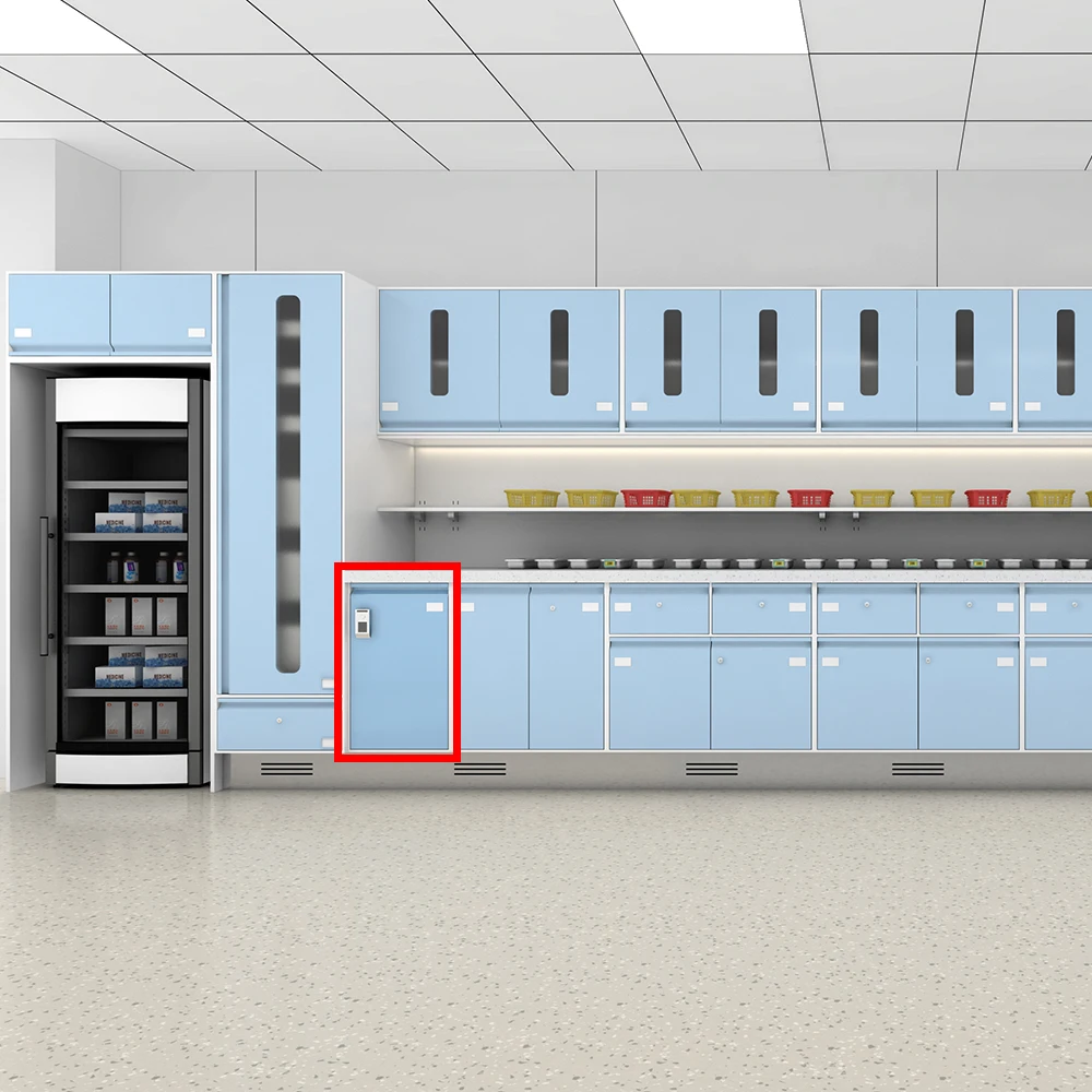 Large Modern Single Door Locking Stainless Steel Medicine Cabinet for Hospital School Supermarket Use Customizable Size 4