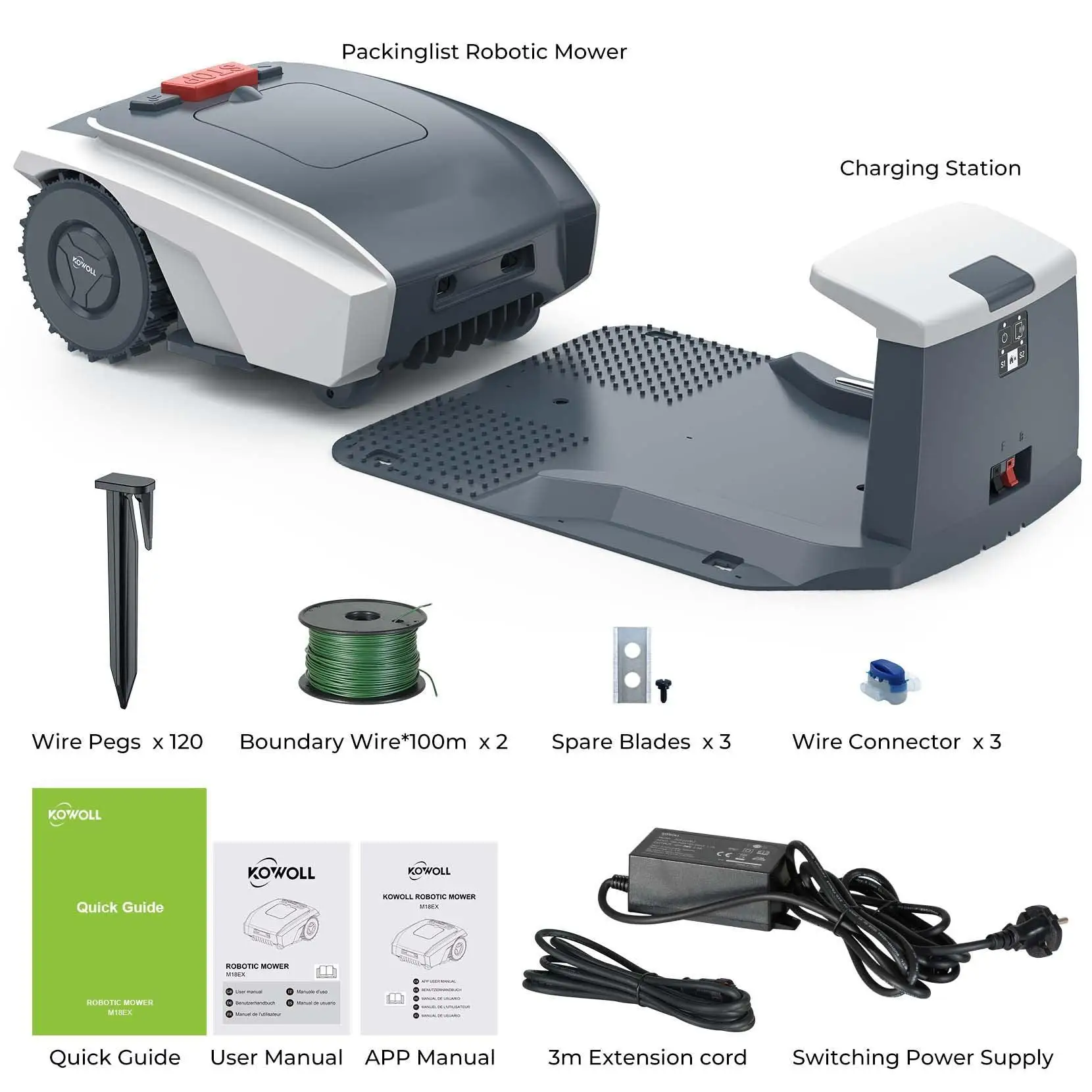 ARRIVAL High Efficiency Recharge Automatic Robotic Electric 1500 Sqm the Robot Lawn Mower for Mowing GPS
