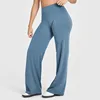 Grey blue-flare pants