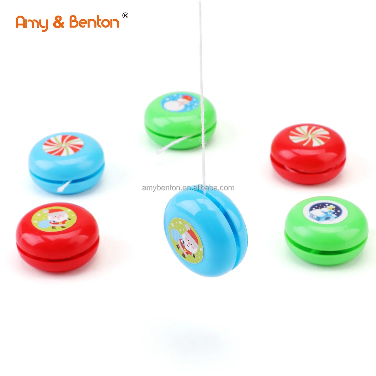 Рождественские мини-игрушки Йо-Йо сувениры для детской вечеринки игрушки рождественского подарка классические пластиковые наполнители Ио-Йо