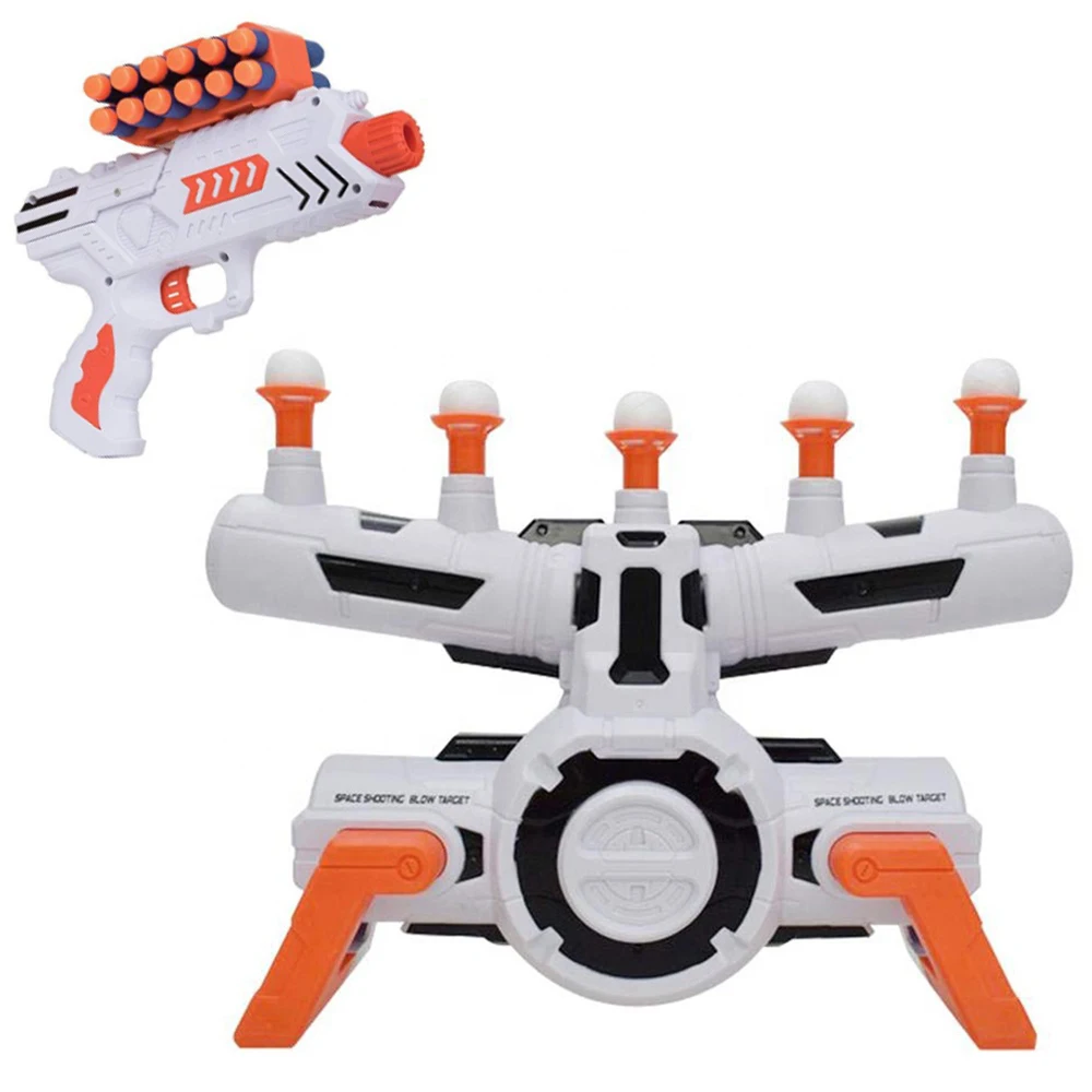 Indoor Interactive Shooting Game Floating Hovering Ball Toy Gun Flying Target