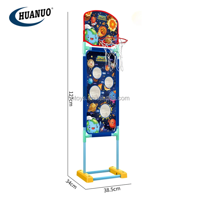 Kids 3in1 Indoor Sports Toy air Power Gun Games Standing Electric Moving Target Shooting Guns