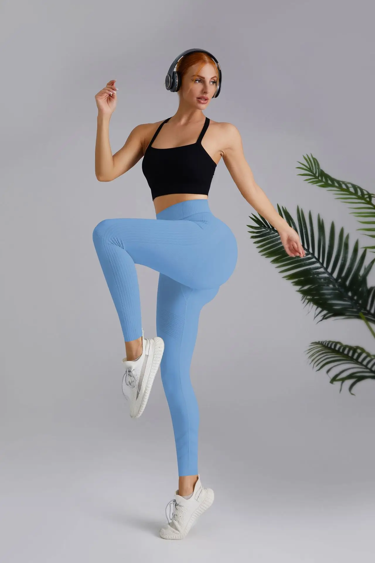 New Fashion Women Yoga Super Soft Leggings Seamless High Waisted Push ...