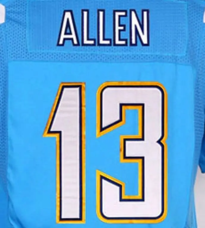 Source Keenan Allen Best Quality Stitched American Football Jersey