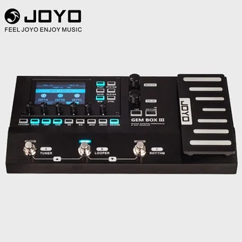 JOYO Electric Wood Guitar Digital Synthesis Integrated Effector GEM-BOX III Upgraded Loop Drum Machine with Pedal