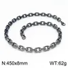 Boiled black necklace 45cm = KN199170-Z