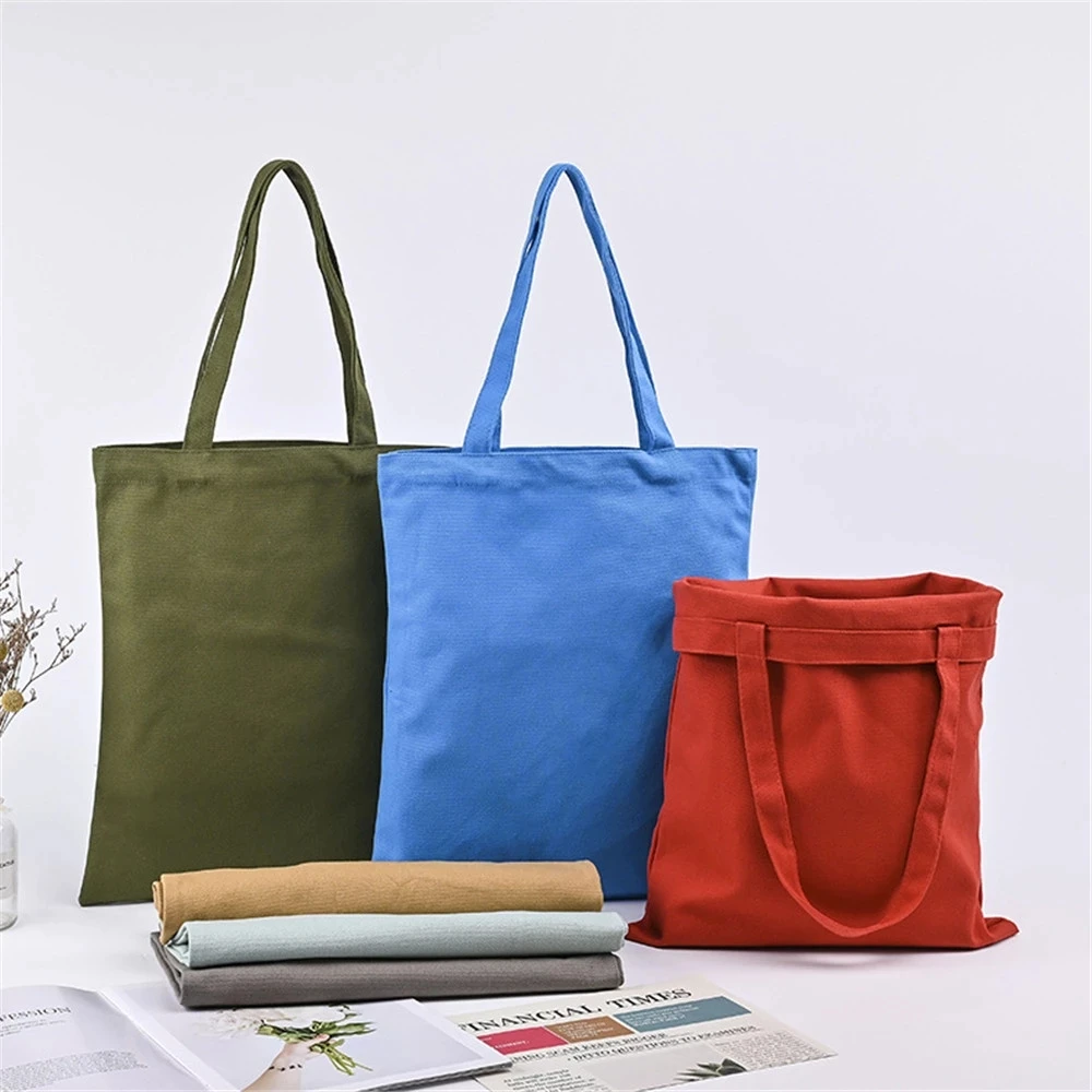 Factory Wholesale Custom Solid Color Cotton Canvas Tote Bag - Buy ...