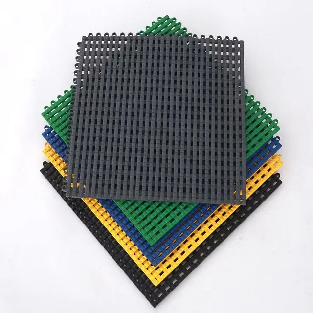 Industrial Design Style PVC Plastic Interlocking Garage Floor Tiles Factory Price Vinyl Flooring with Graphic Design Capability