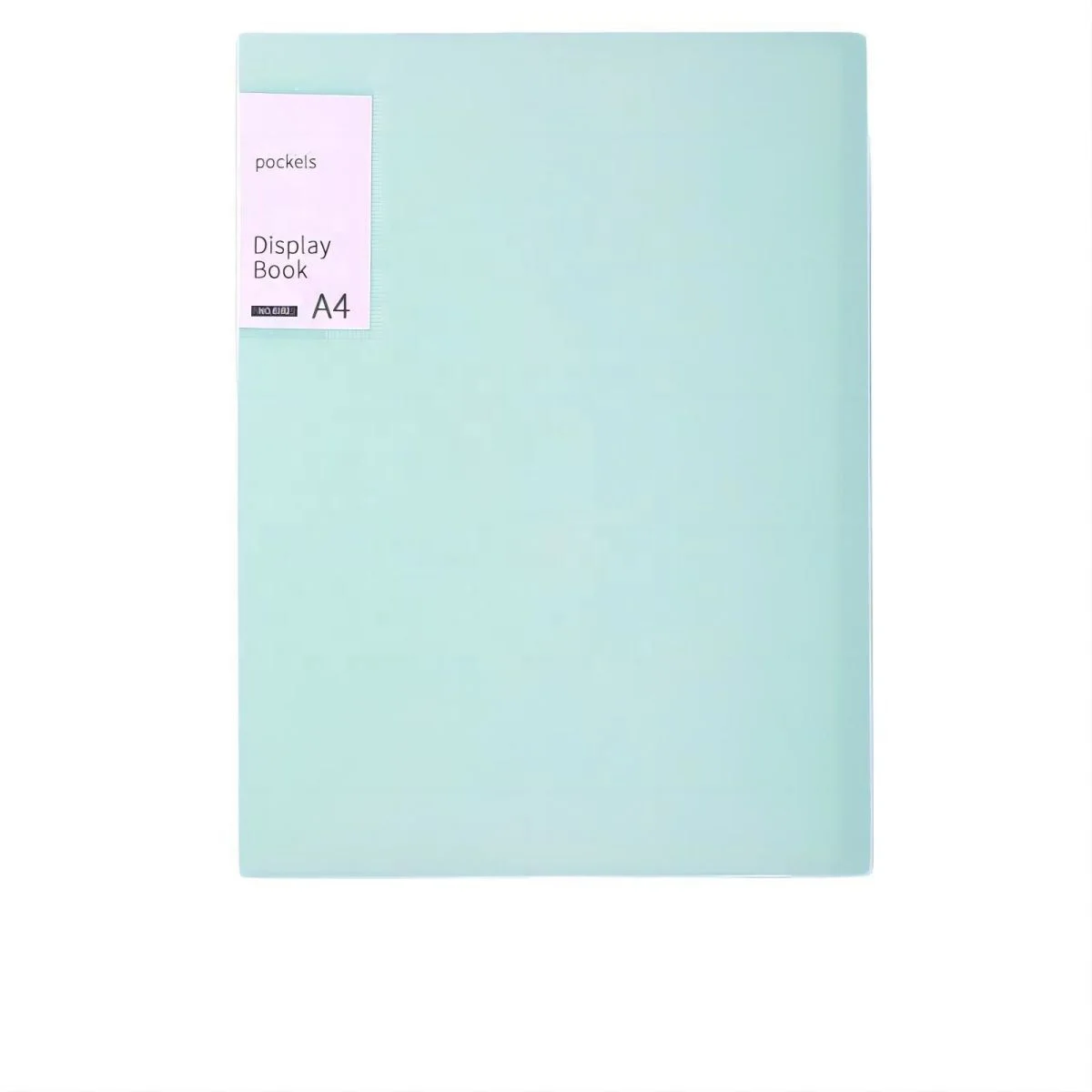 Filling Products File Documents Organizing Plastic Transparent Pocket Book with 60 Pages Candy Colors Logo Packing Customization