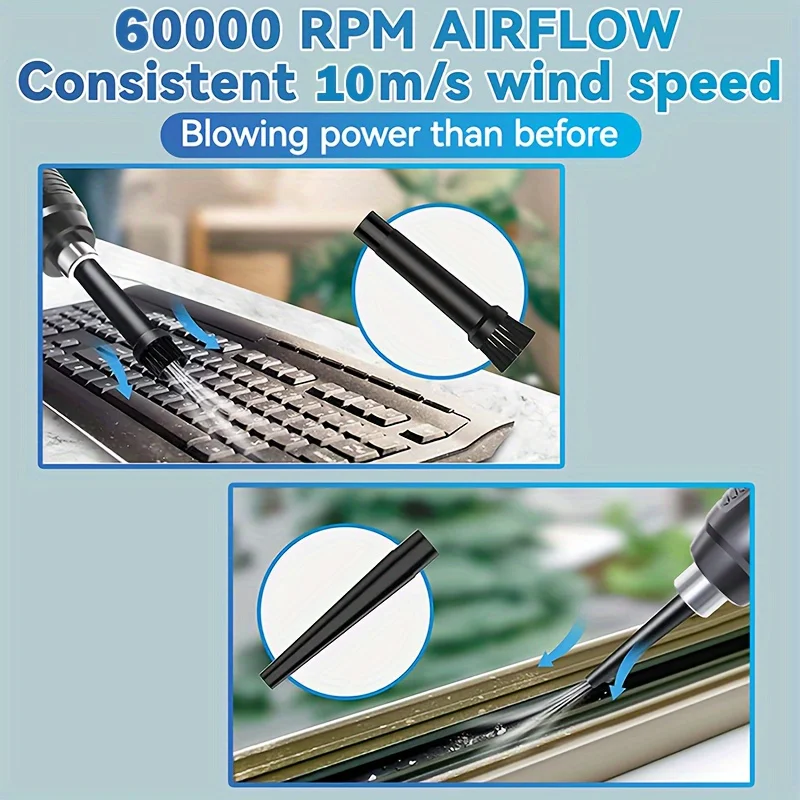 Воздушный пылесос беспроводной портативный многофункциональный электрический пылесос