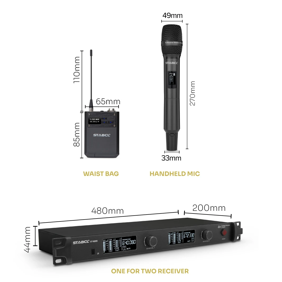 Achetez en gros Système De Microphone Sans Fil Karaoké Uhf Mic Dual Channel Sans  Fil Micro De Poche Pour L'église De Présentation, Batterie Chine et Système  De Microphone Uhf Karaoké