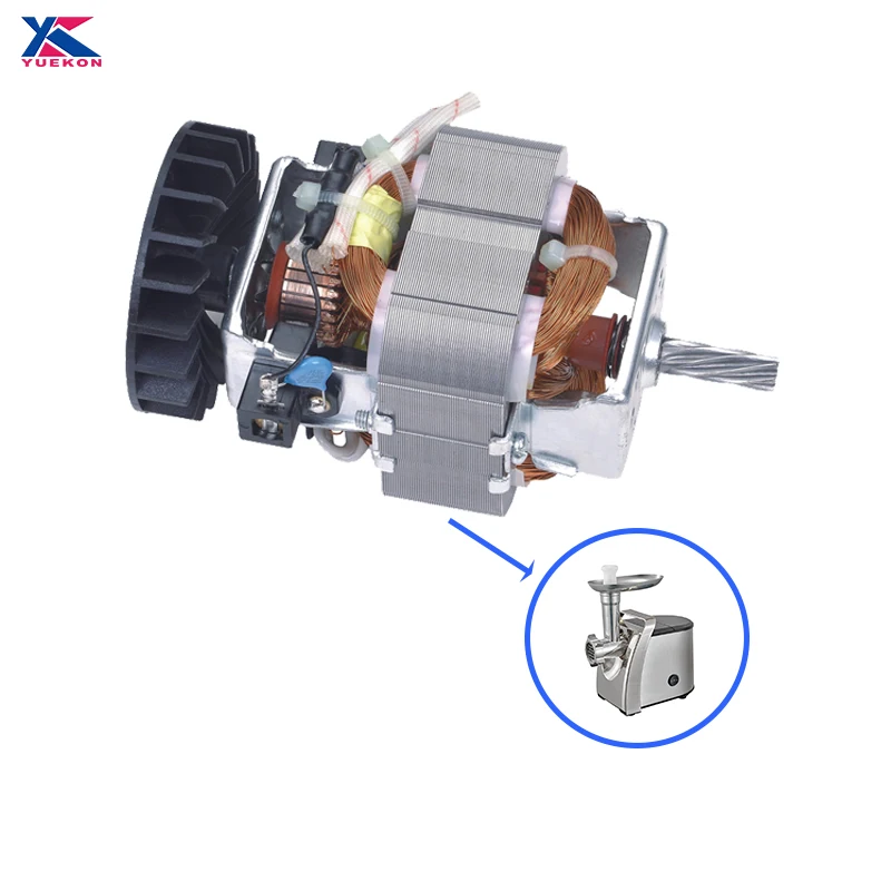 Custom Class B Class F Electric Single Phase 250w 300w AC DC Motor 2 Poles 220v 17000rpm Meat Grinder Induction Motor