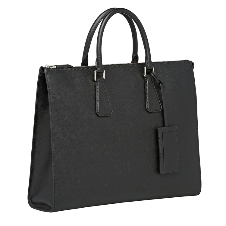 Factory Customize Lawyers Briefcase, Leather Men Messenger Bag Attache case Business Leather Brief case for Men/