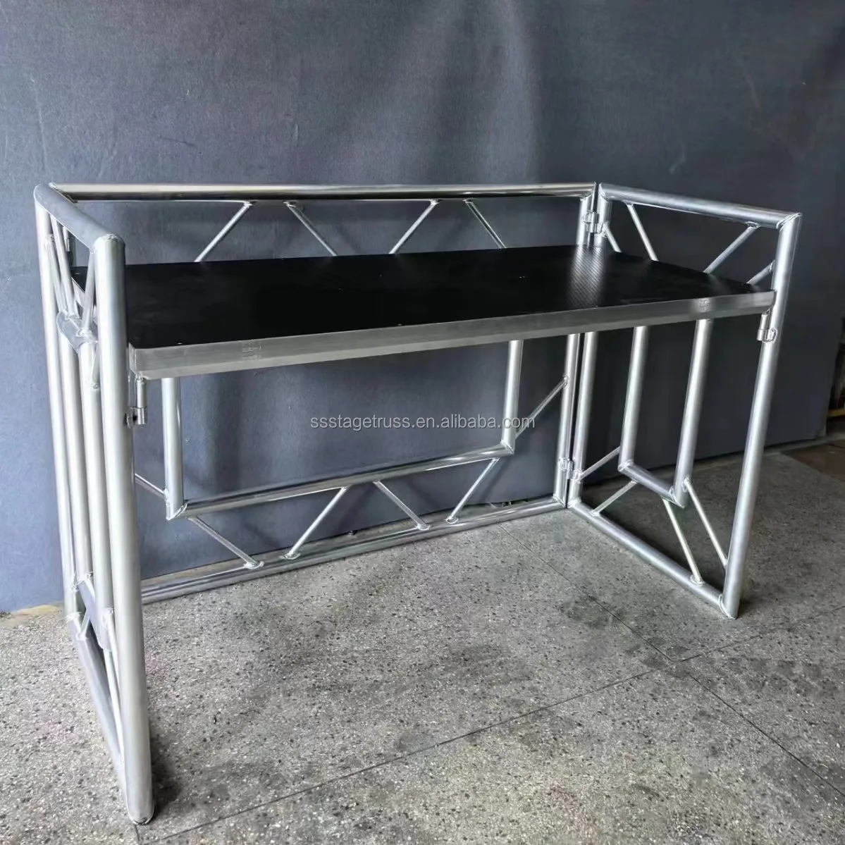 Aluminum Portable DJ Booth Foldable Bar Counter for Night Bar Aluminum Alloy Display Stand