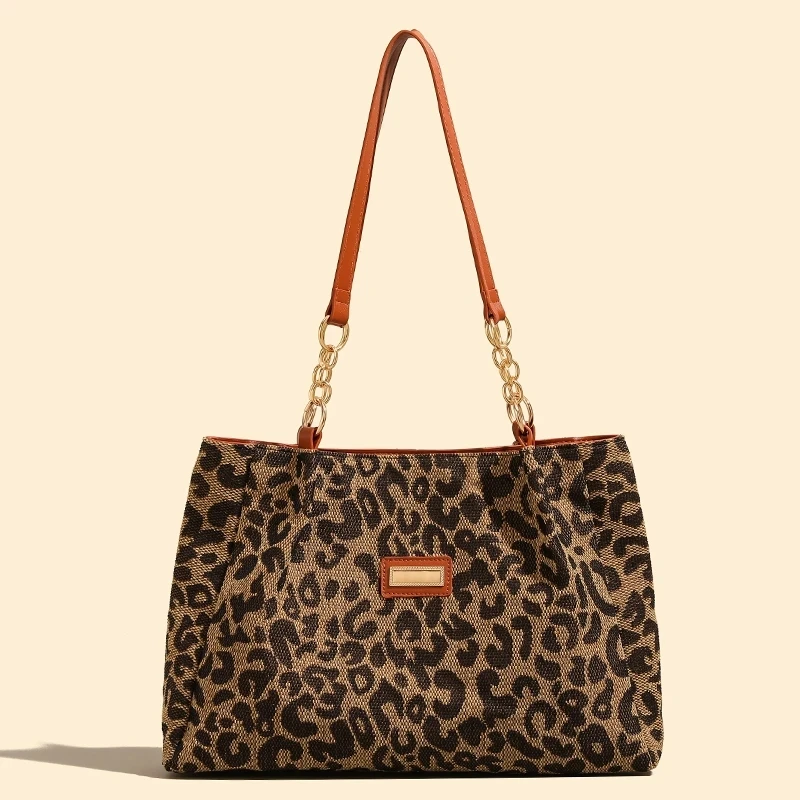 Designer leopard print bag best sale