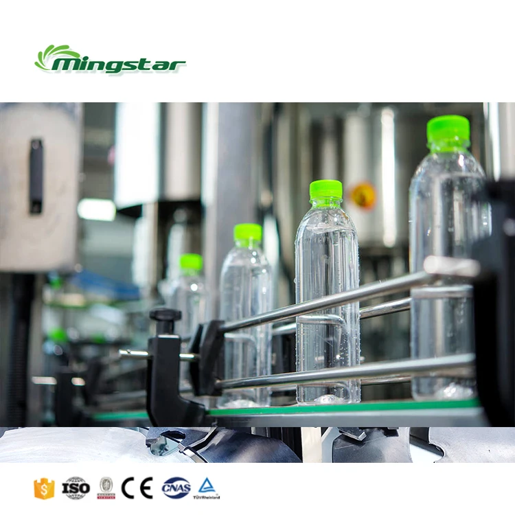 Автоматическая бутылка минеральной воды разливная закупоривания бутылок линия моноблок 3 в 1 оборудование для
