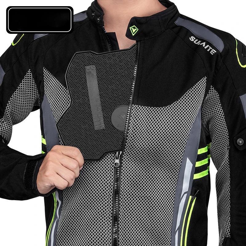 SULAITE Summer Protective Motorcycle Racing Jackets Safety Breathable  Motorcycle Jacket for Men