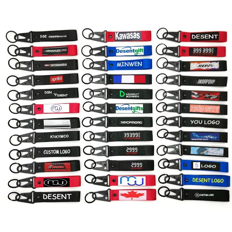 Customized Key Lanyard Nylon Personalized Creative Car Keyring Lanyard