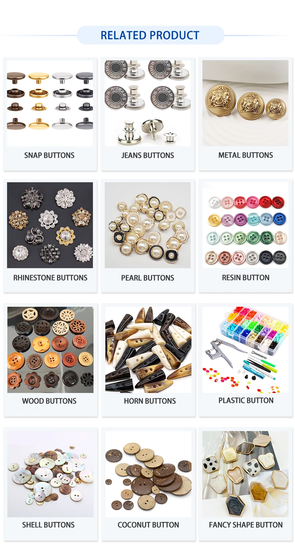 fashion Electroplating Plastic Fancy Buttons - China Coconut Button and  Button price
