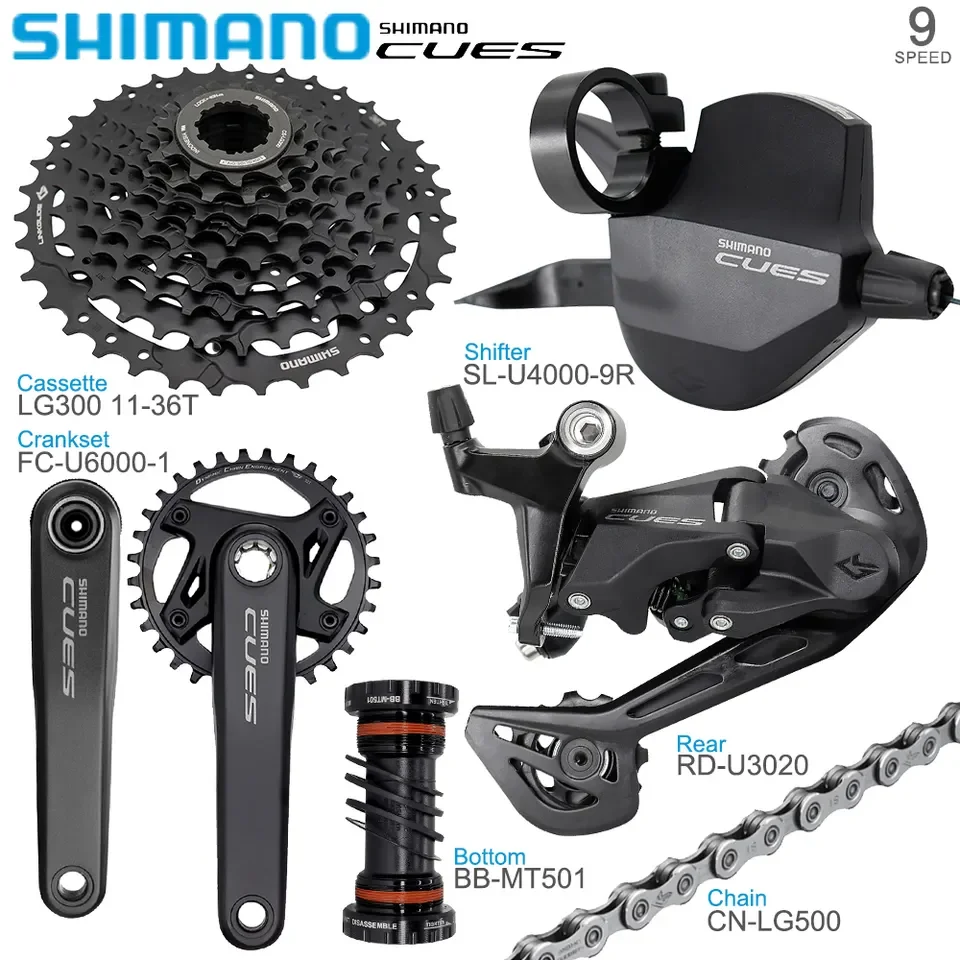 SHIMANO CUES U4000グループセットforMTBバイク1X9スピードU4000