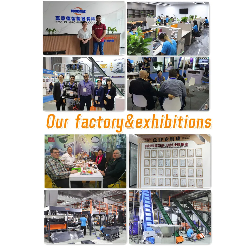 Focus Machinery Customized Electromagnetic Coil Vibrating Feeder Stainless Steel Conveyor for Food Packing Line