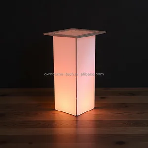 LED Bar Table for Home Outdoor Restaurant or Mall Rechargeable Waterproof Glowing Lighting for Event or Party